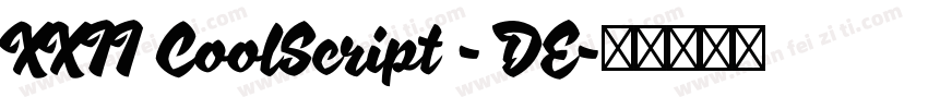 XXII CoolScript - DE字体转换